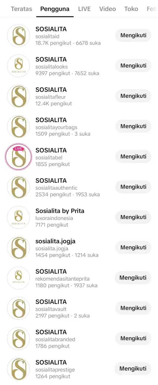 Instagram Sosialita